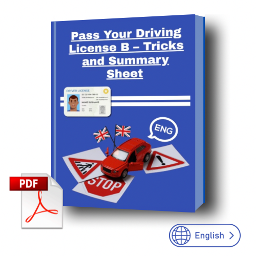 Pass Your Driving License B โ Tricks & Summary Sheet